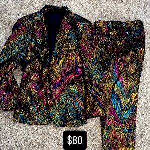 Multicolor Men's Suit